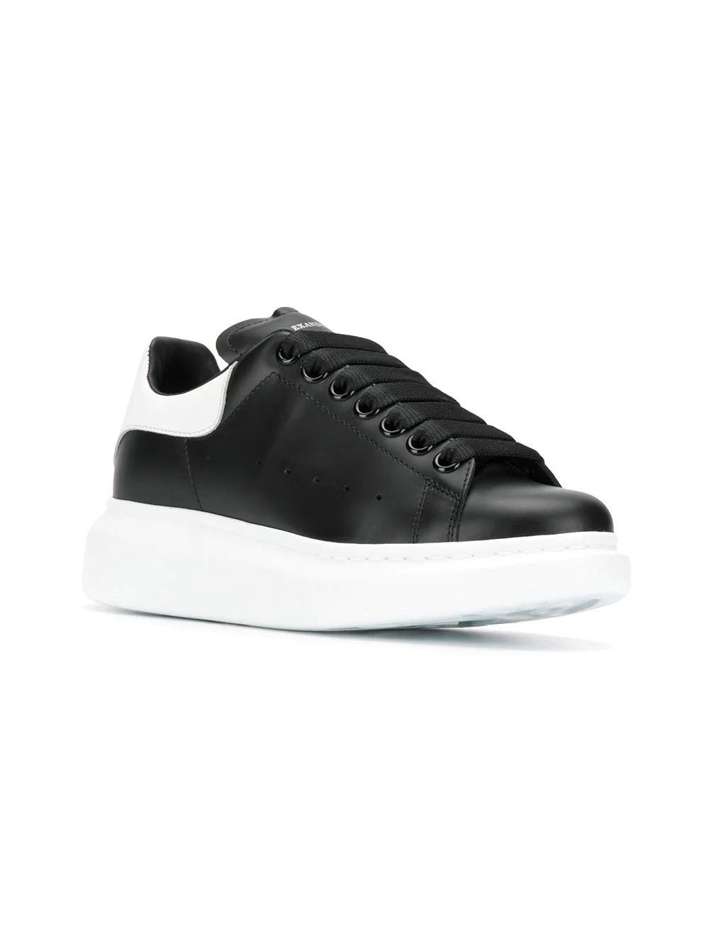 Black Oversize Sneakers With White Spoiler And Sole ALEXANDER